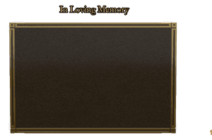 Bronze Plaque - In Loving Memory 33 memorial design preview