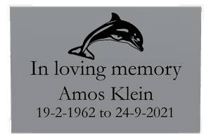 Stainless Steel Plaque - In Loving Memory 2 memorial design preview