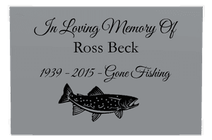 Rectangle Landscape in Loving Memory 25 memorial design preview