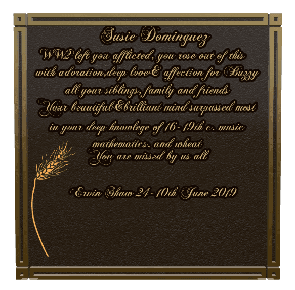 Rectangle (landscape) Bronze Plaque – flower preview