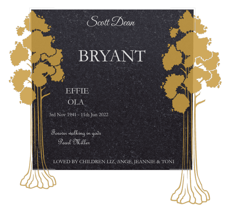 Square Traditional Engraved Headstone – Garden preview