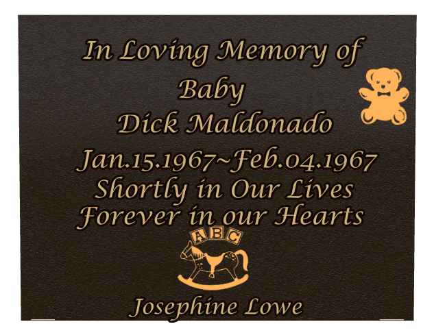 Bronze Plaque Bronze Plaque – Forever in Our Hearts Plaque preview
