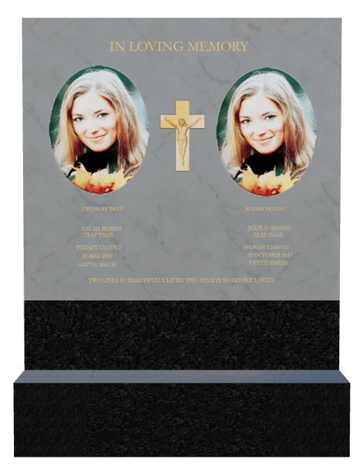 Rectangle (landscape) Bronze Plaque – Religious Memorial preview