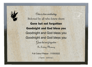 Religious Memorial memorial design preview