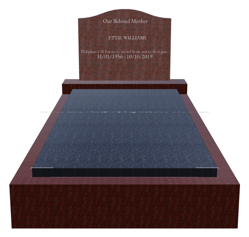 Serpentine Traditional Engraved Monument – Until we Meet Again Monument preview