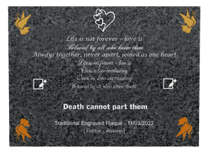 Square - Dove 2 memorial design preview