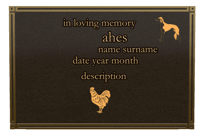 Square Bronze Plaque – In Loving Memory preview