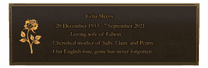 Wife Memorial memorial design preview