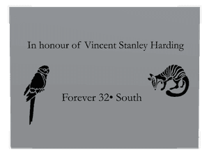 Stainless Steel Plaque - Rose memorial design preview