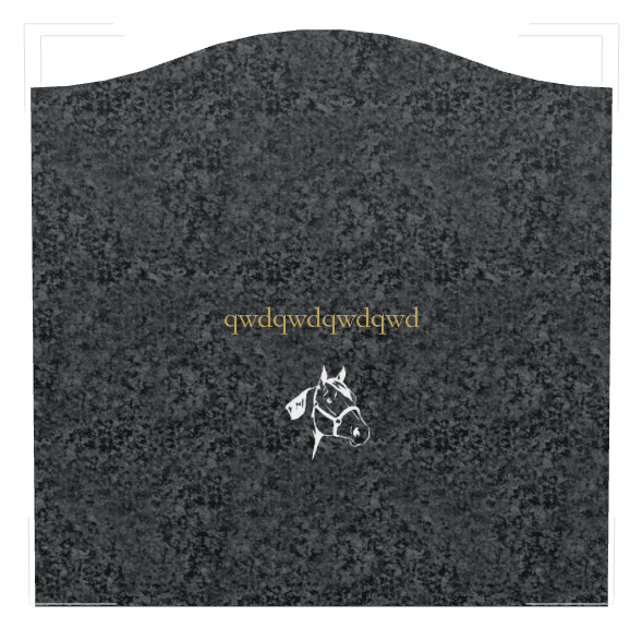 Serpentine Traditional Engraved Headstone – Horse preview
