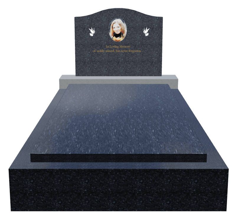 Serpentine Traditional Engraved Monument – In Loving Memory preview