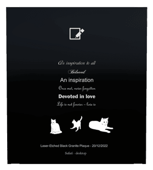Square - Cat 6 memorial design preview