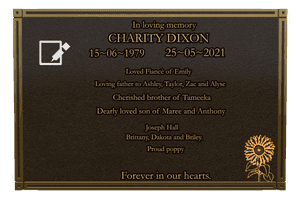 Square - Loving Father memorial design preview
