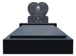 Headstone 22 - Forever in Our Hearts memorial design preview