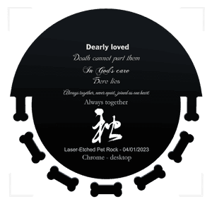 Cat Bowl - Dearly Loved memorial design preview