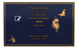 Bronze Plaque - Gone But Not Forgotten 5 memorial design preview