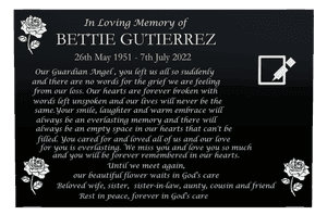 In Loving Memory of memorial design preview