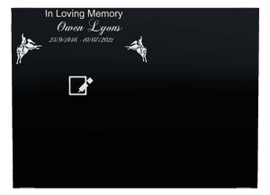 Rectangle Landscape in Loving Memory 23 memorial design preview