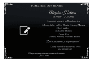Rectangle Landscape Loving Father 2 memorial design preview