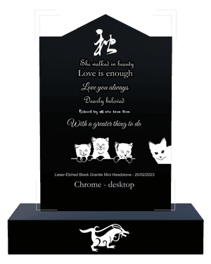 Gable - Cat memorial design preview