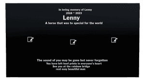 Rectangle Landscape Gone But Never Forgotten memorial design preview