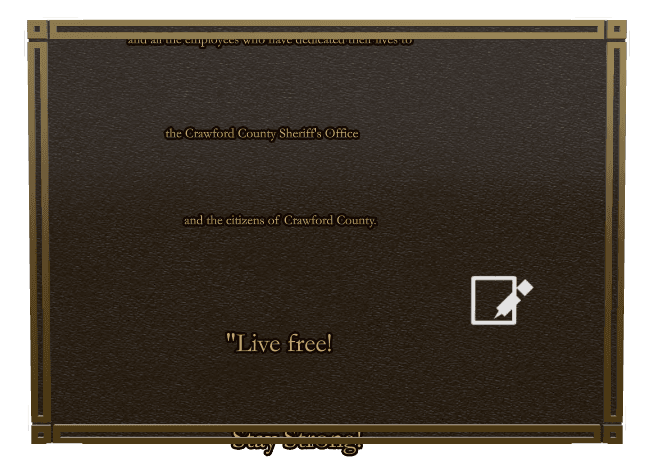 Rectangle (landscape) Bronze Plaque – Dedication preview