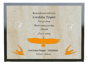 Religious Memorial memorial design preview