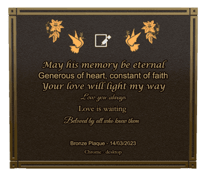 Religious Memorial memorial design preview