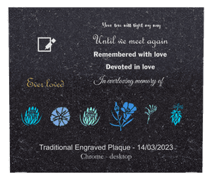 Square - Until we Meet Again 6 memorial design preview