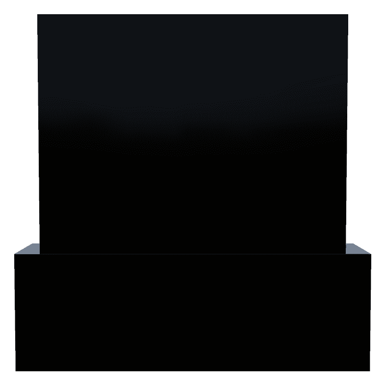 Square Laser-Etched Black Granite Monument – In Loving Memory Monument preview