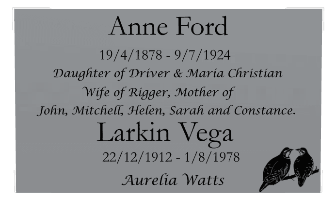 Stainless Steel Plaque Stainless Steel Plaque – John preview