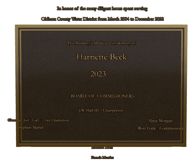 Square Bronze Plaque – Service preview