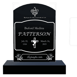 Curved Top - Absent From The Body Present With The Lord memorial design preview