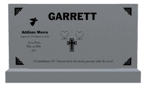 Square - Absent From The Body Present With The Lord 2 memorial design preview