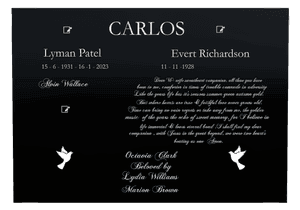 Rectangle Landscape Gone But Never Forgotten Plaque memorial design preview
