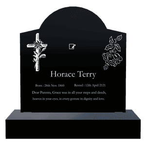 Curved Gable - Flower memorial design preview