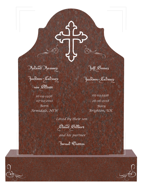 Traditional Engraved Headstone – Timothy preview