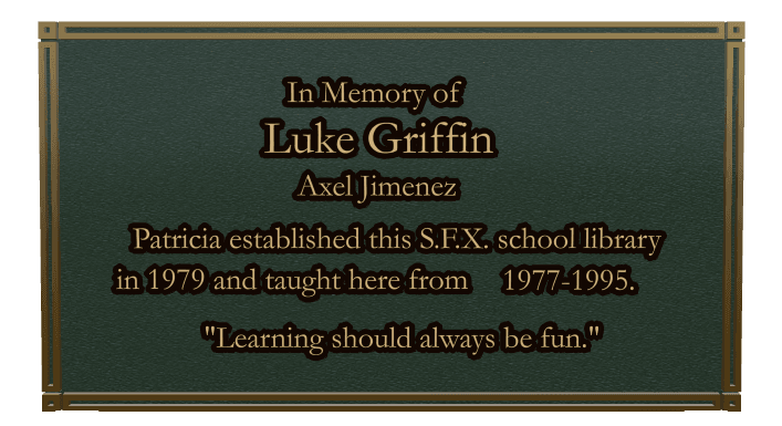 Rectangle (landscape) Bronze Plaque – Teacher Memorial preview