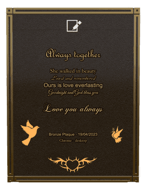 Religious Memorial memorial design preview