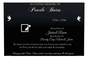 Rectangle Landscape Beloved Son 8 memorial design preview
