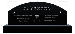 Curved Top - Bird Dove memorial design preview