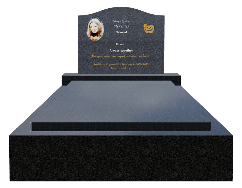 Serpentine Traditional Engraved Monument – In Loving Memory preview