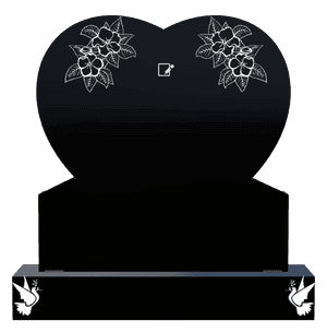Headstone 27 Dove Flower memorial design preview