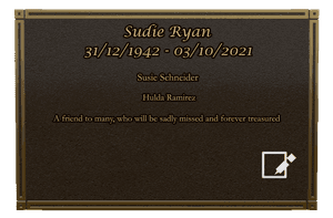 Bronze Plaque - Devoted Wife memorial design preview