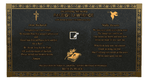 Rectangle Landscape Rest in Peace 6 memorial design preview
