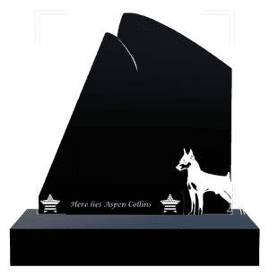 Service Memorial Laser-Etched Headstone preview