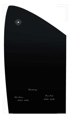 Headstone 8 - Commemorative Headstone memorial design preview