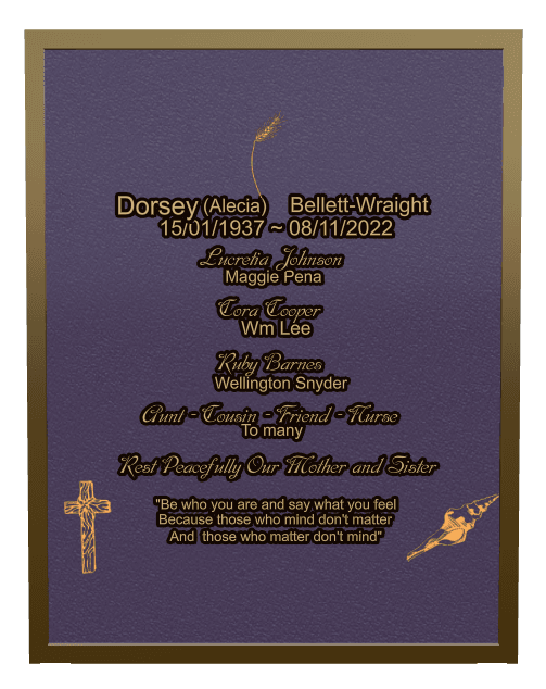 Rectangle (portrait) Bronze Plaque – flower preview