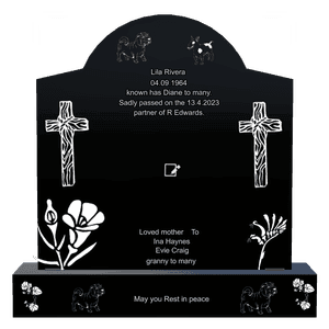 Curved Gable - Rest in Peace 2 memorial design preview