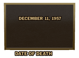 Square - Hearts Plaque memorial design preview